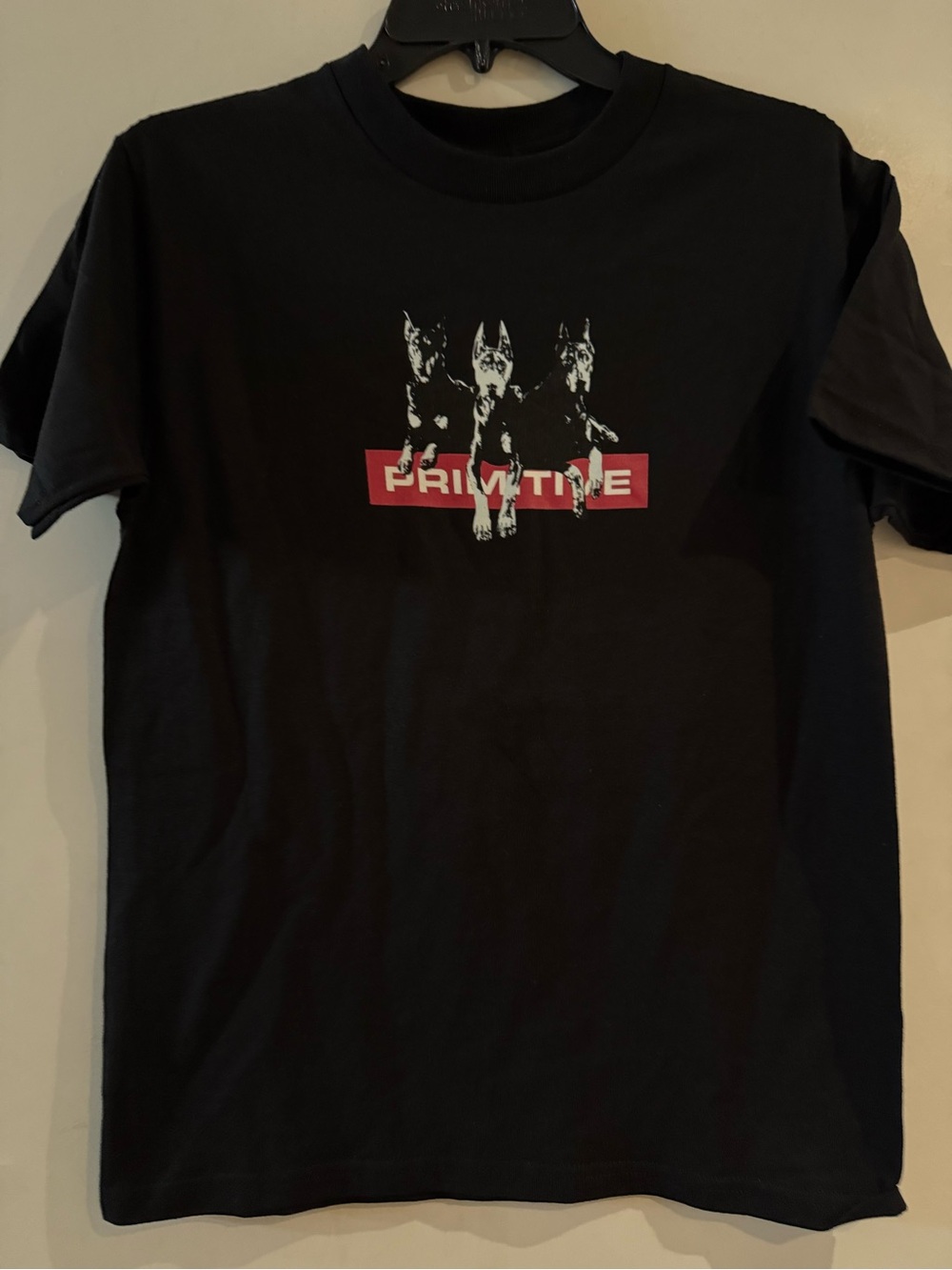 BNWOT Men's Primitive Skateboarding Gatekeepers Doberman Black T-Shirt Tee Small